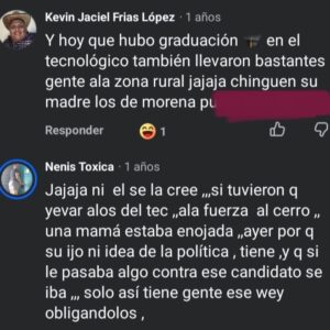 Zepeta acusa de “montajes” y “politiquería barata” a MC… Recordemos 2025, Cerro de Nanchital (su casa) y el acarreo que denunciaron estudiantes del TEC en la campaña donde perdieron el 100% de casillas