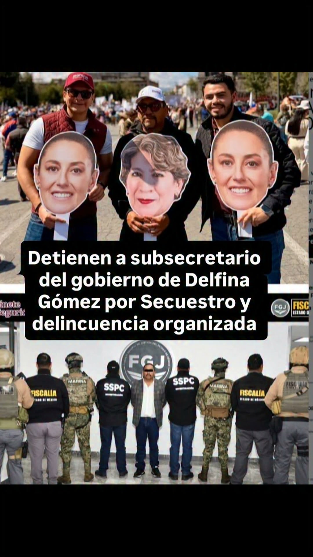 Detienen a subsecretario de gobierno de la zona sur del Estado de México, el morenista Lino Rodríguez, acusado de secuestro y crimen organizado, por supuesto propagandista de Delfina Gómez y Claudia Sheinbaum.