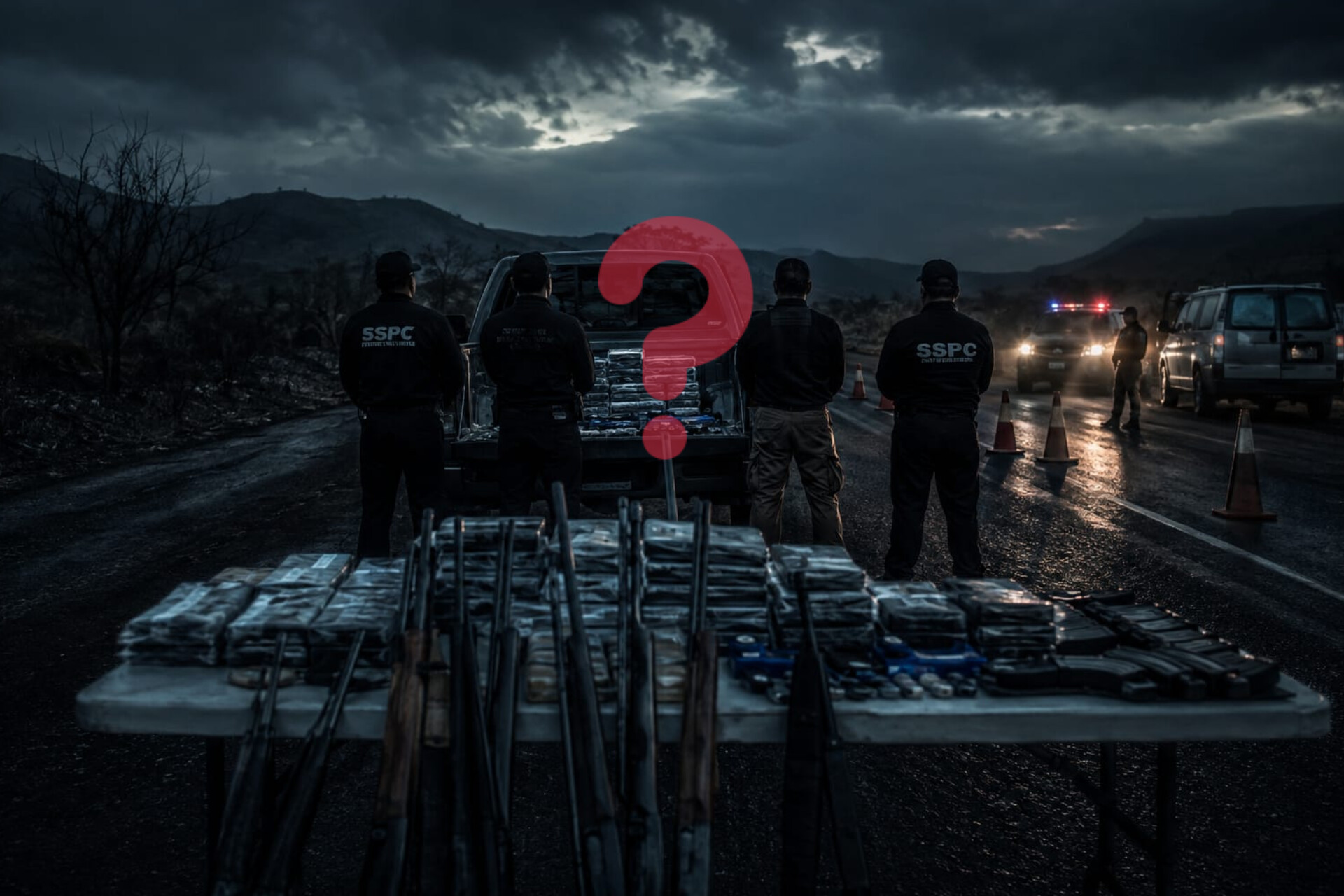 Diez armas, miles de cartuchos y dos detenidos en una historia que no termina de cuadrar