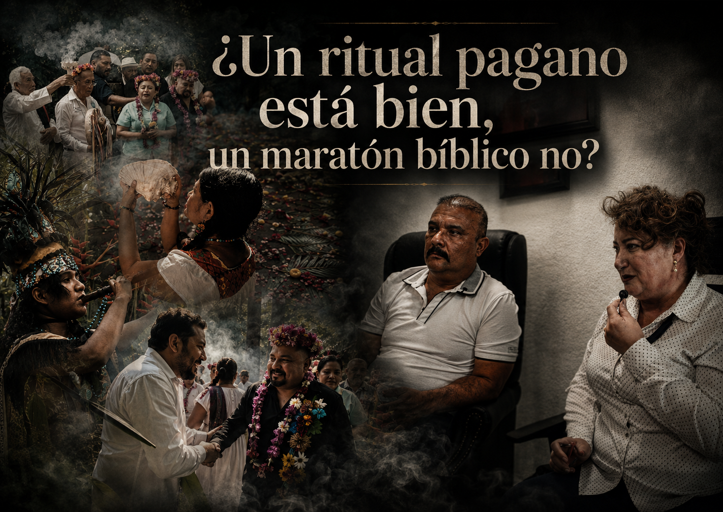 Apoyar la lectura de la Biblia está mal. ¿Hacer rituales prehispánicos, no?