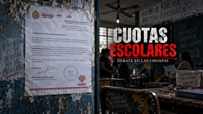 ¿Cuotas escolares: abuso o necesidad? El debate se abre en Las Choapas