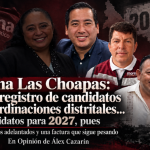 Se abre registro de candidatos a las coordinaciones distritales… Candidatos para 2027, pues
