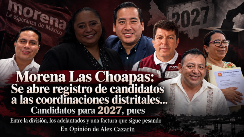 Se abre registro de candidatos a las coordinaciones distritales… Candidatos para 2027, pues